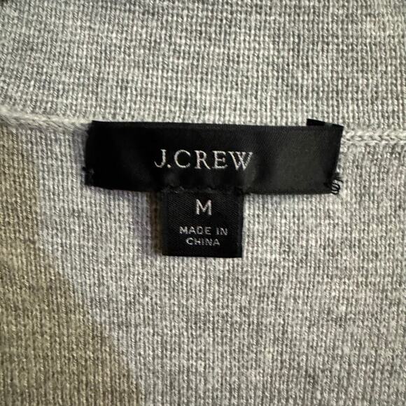 J.Crew Sophie Knit Sweater Gray Blazer Cardigan Classic Minimalist Size Medium - Picture 8 of 8